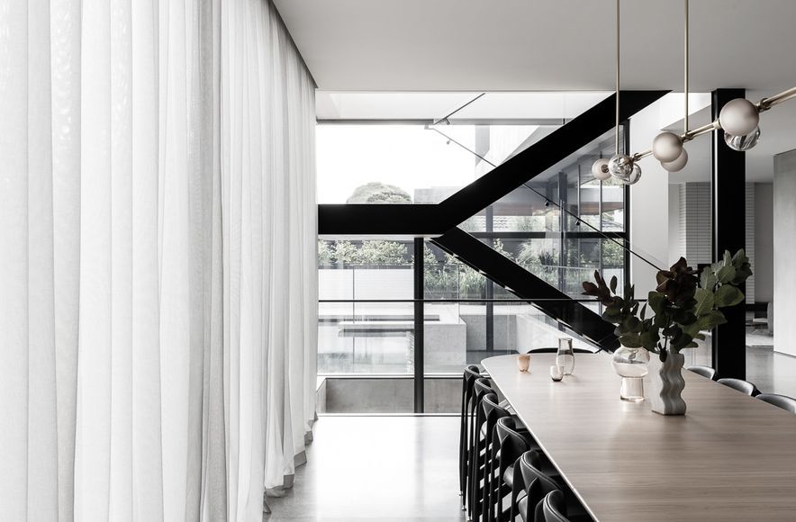Sussex Residence - Sheer Curtains & Recessed Motorised Blinds