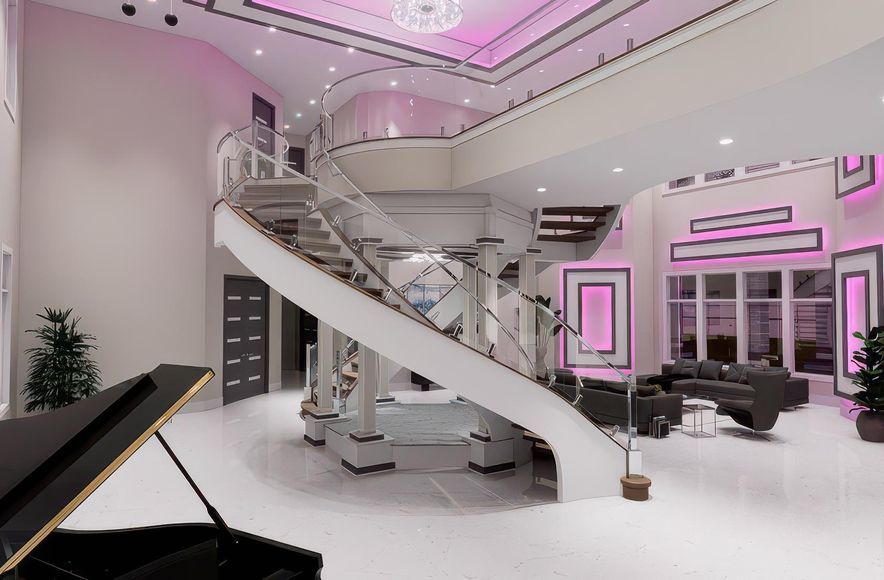 Majestic Twin Helical Staircase