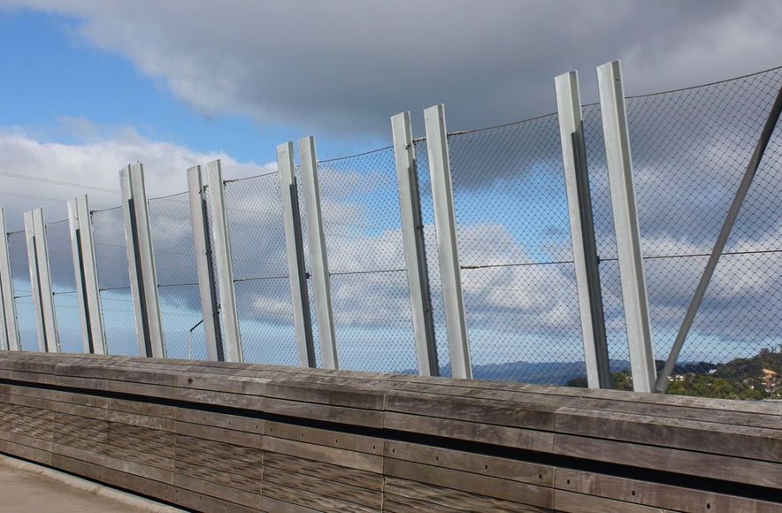 Taumanu Reserve Bridge - anti-throw mesh screens