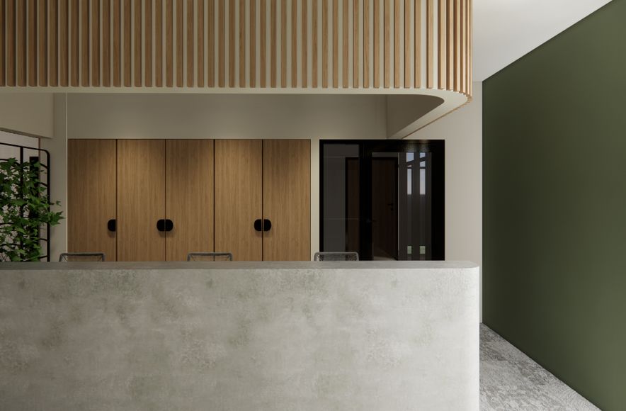 Health Hub Reception • A Collaboration with Kristina Tarle Design •