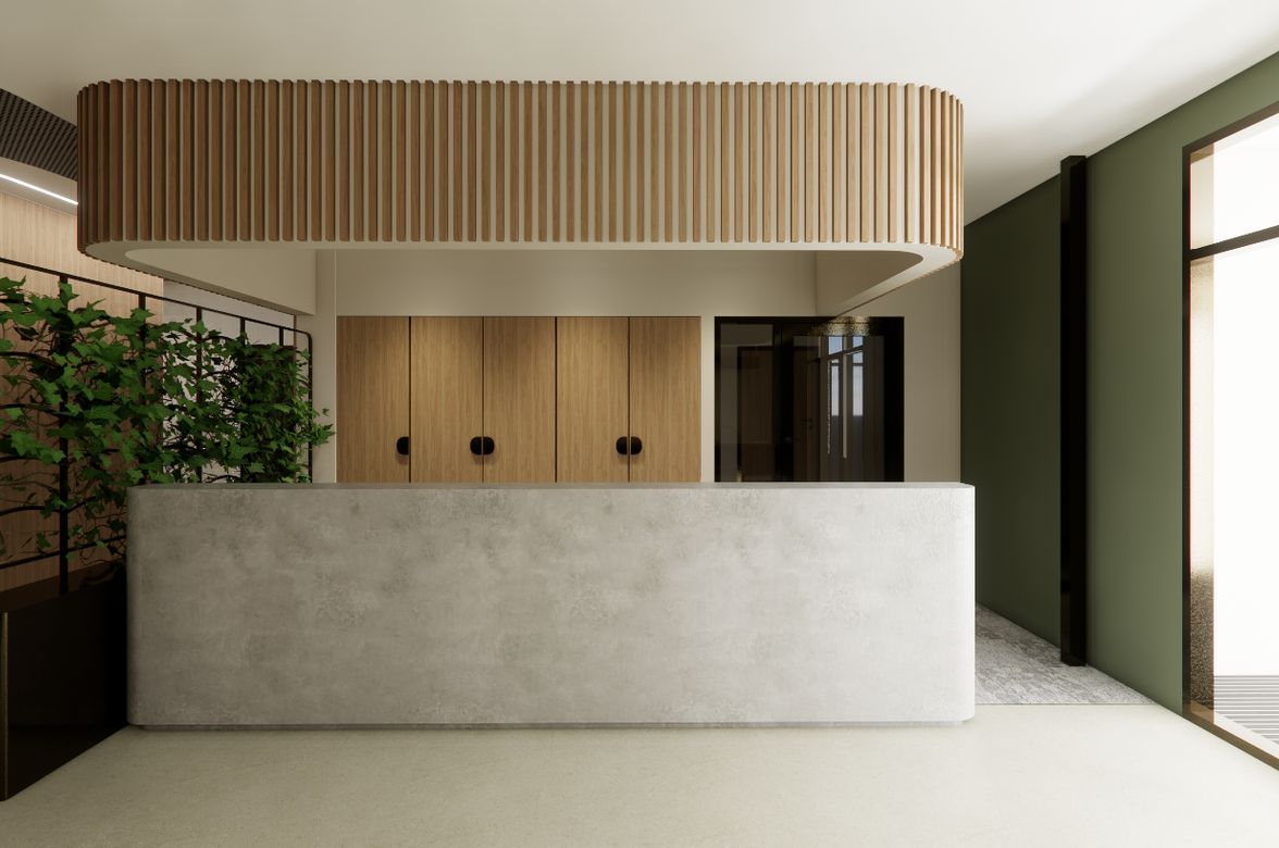 Health Hub Reception • A Collaboration with Kristina Tarle Design •