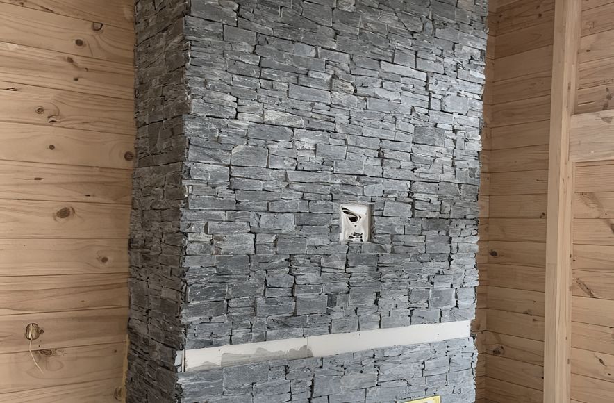 Stone Tiles Fire Hearth