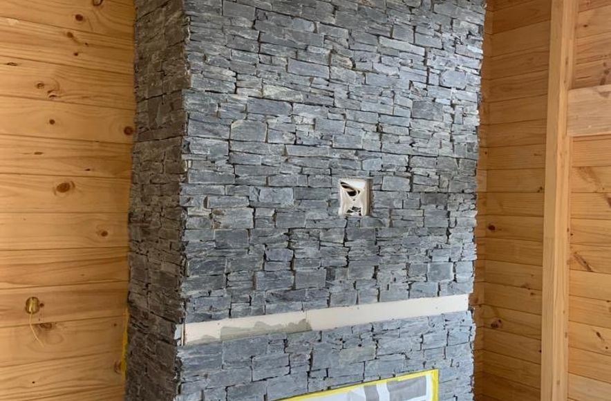 Stone Tiles Fire Hearth