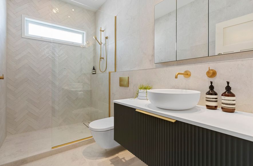 Westmere Bungalow - Elegant Bathroom and Powder Room Transformation