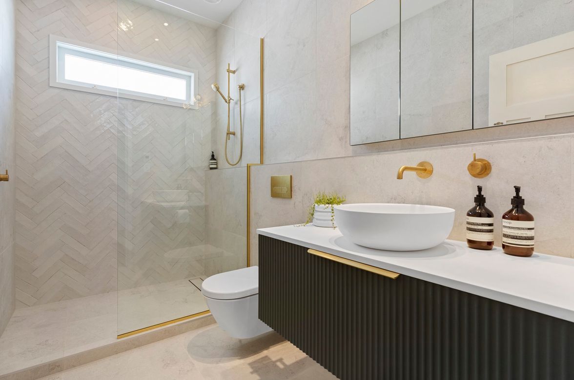 Westmere Bungalow - Elegant Bathroom and Powder Room Transformation