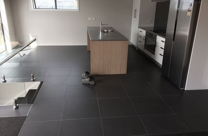 Kitchen Black Tiling