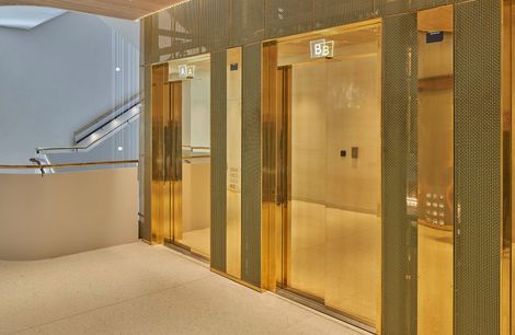 Mordern Lift Lobby with Wire Mesh