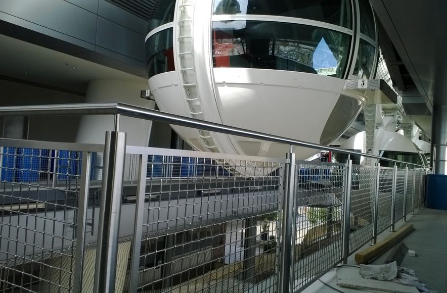 Mesh Balustrade for Public Flow Areas