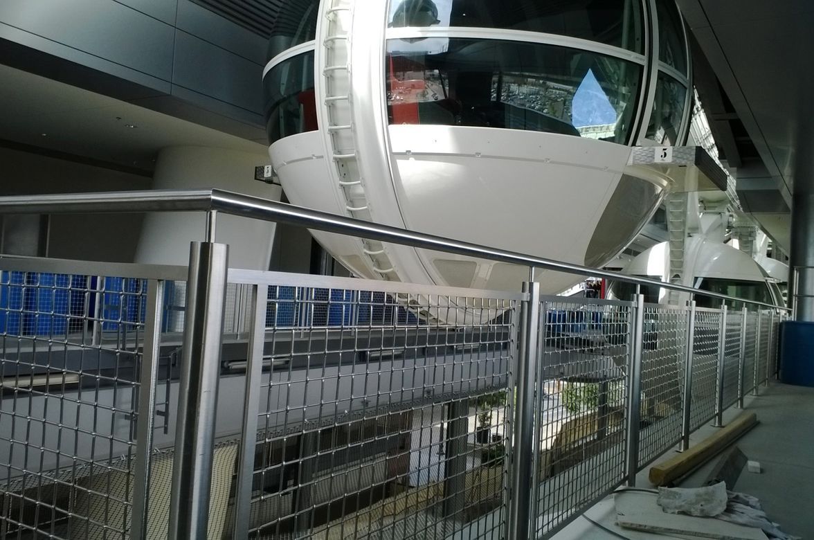 Mesh Balustrade for Public Flow Areas