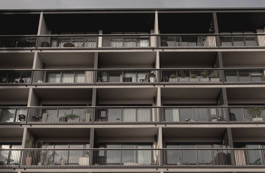 SKHY Apartments - exterior balustrades