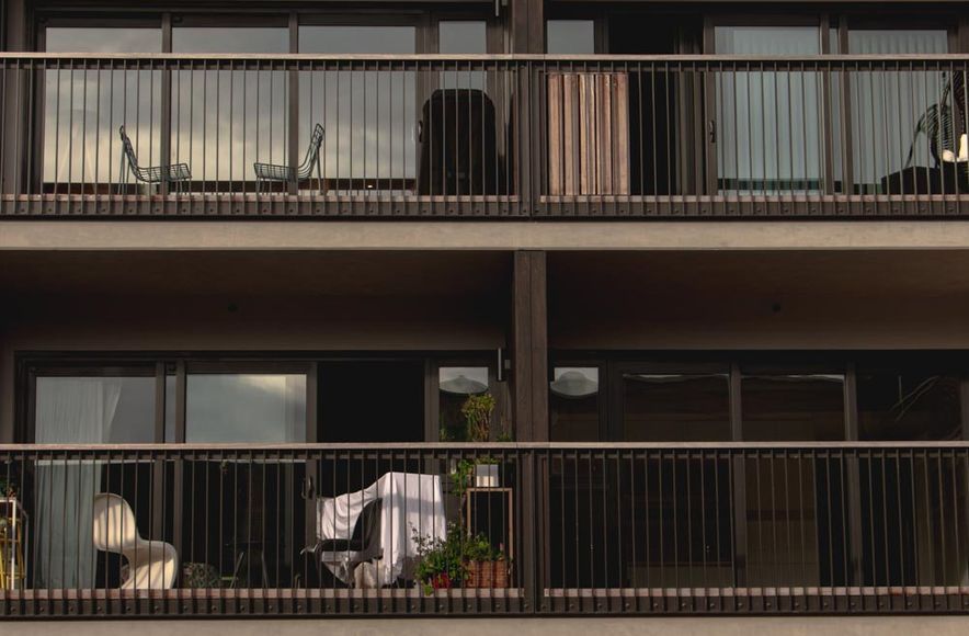 SKHY Apartments - exterior balustrades