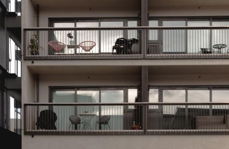 SKHY Apartments - exterior balustrades