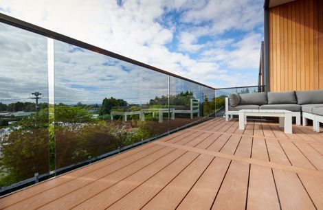 Striking Tinted Frameless Glass Balustrade