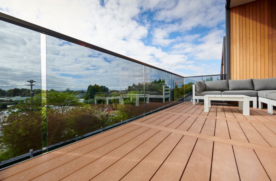 Striking Tinted Frameless Glass Balustrade