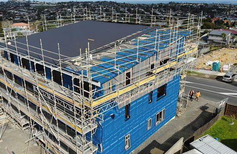 Pre-applied Building Underlay Protects CLT Panels from Moisture