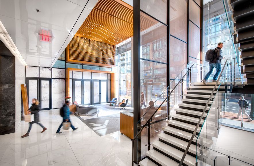Staircase Wall in Architectural Mesh