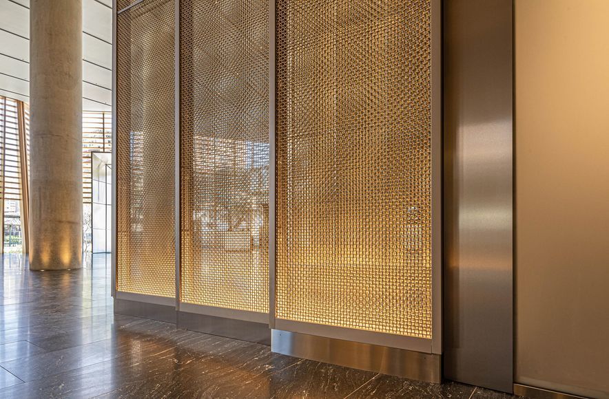 Wire Mesh Cladding for Interiors