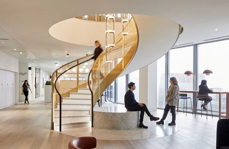 Woven Spiral a Sculptural Staircase Statement