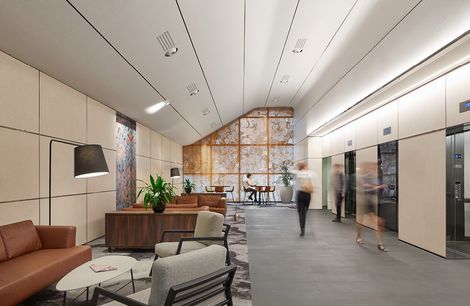 Westralia Plaza’s Bustling Lobby