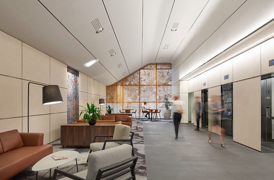 Westralia Plaza’s Bustling Lobby