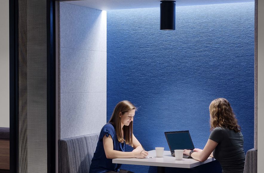 Office Space features Wire Mesh Partitions
