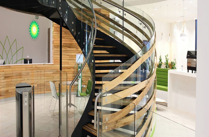 BP Head Office – Auckland NZ – Curved Staircase Design