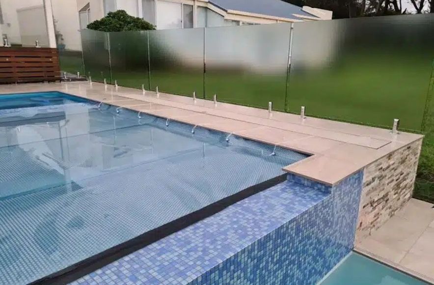 Infinity Edge Pool and Concealed Pool Cover