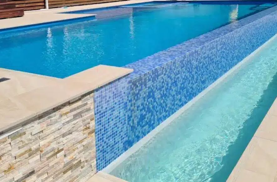 Infinity Edge Pool and Concealed Pool Cover