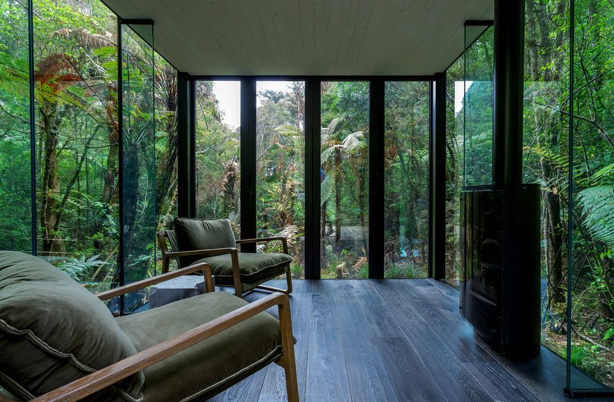 Secret glass pavilion