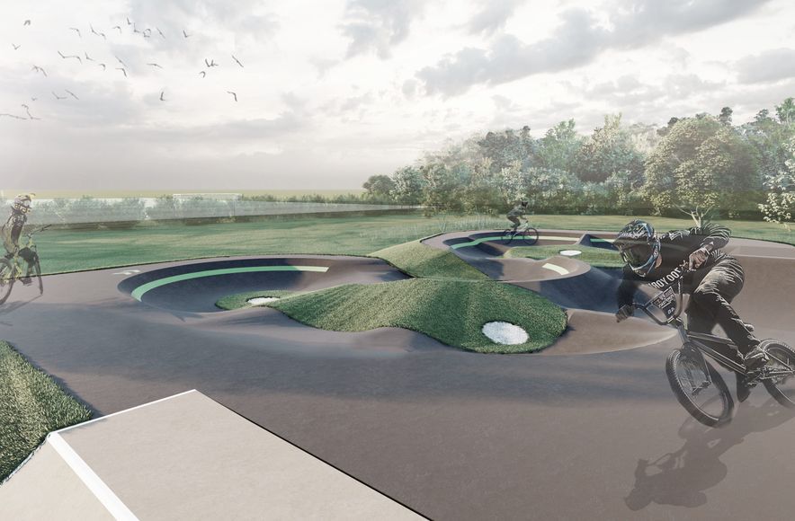 Pump track design