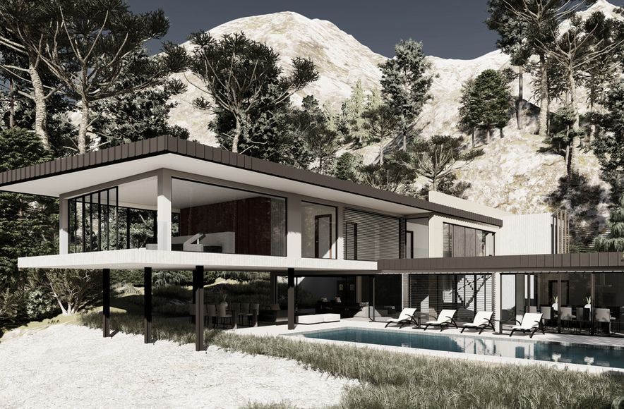 House on a cliff