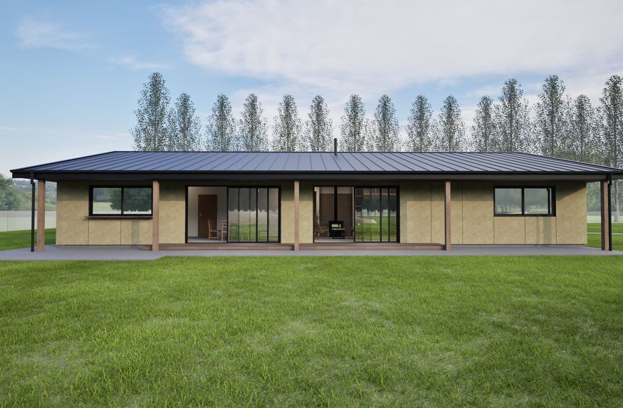 House with Concrete Panels