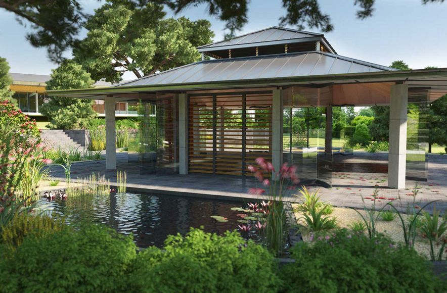 Lotus Pavilion - Visualisation of Memorial Pavilion