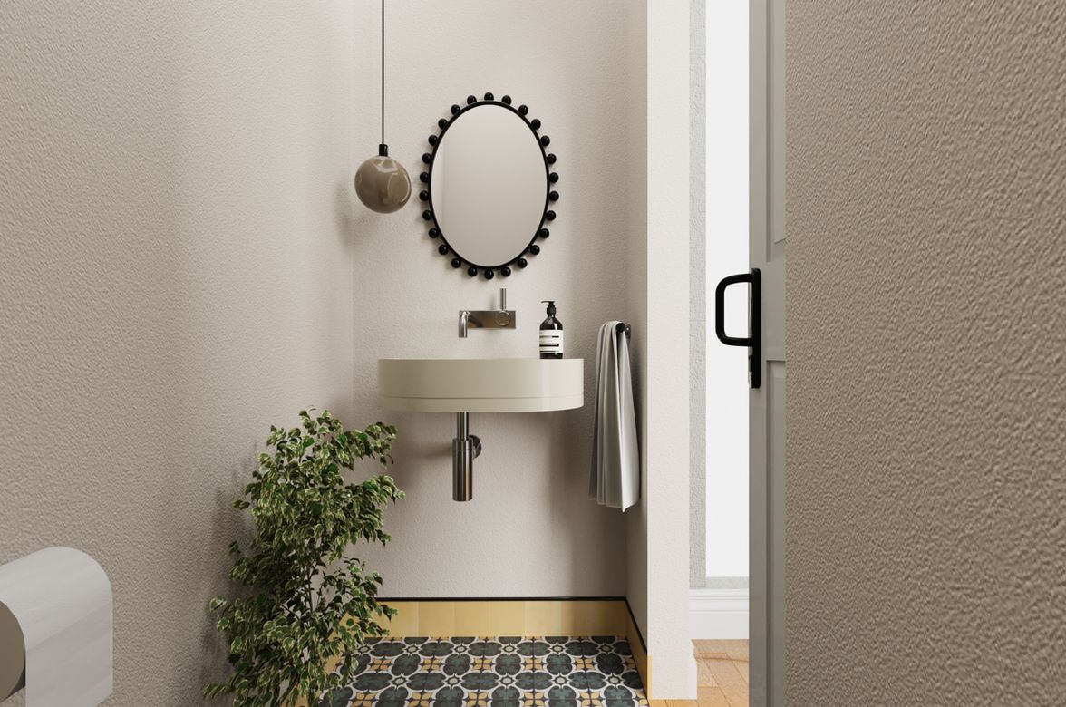Whimsical Powder Room • A Collaboration with Three Little Pigs •