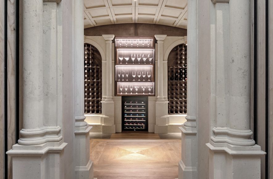 Hinuera Stone wine cellar