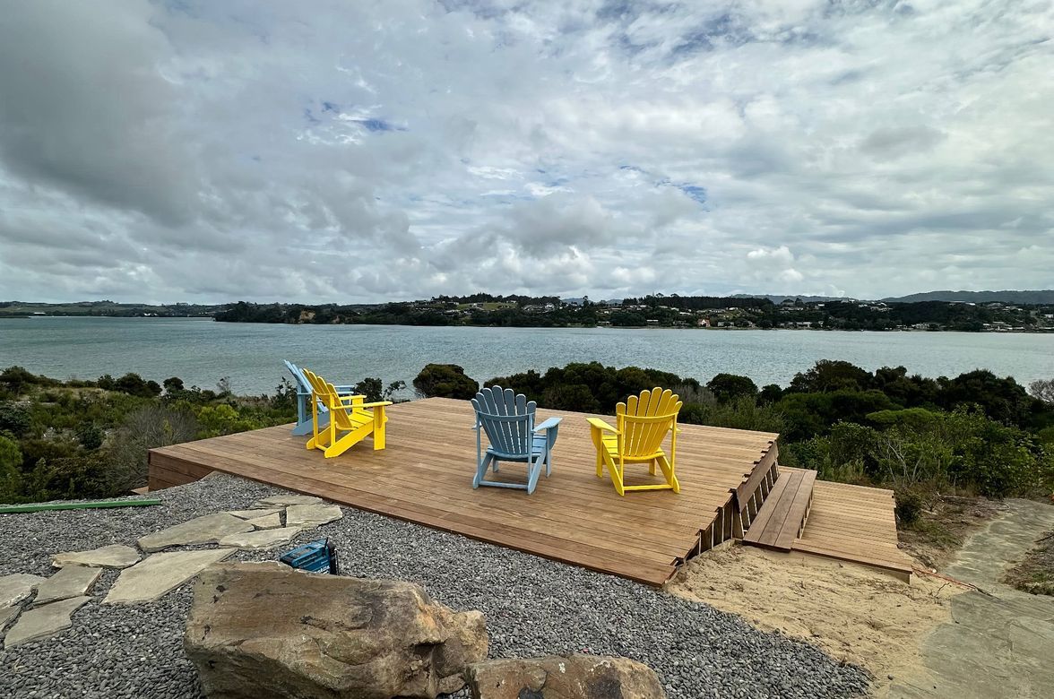 Architectural Deck Mangawhai Beach View
