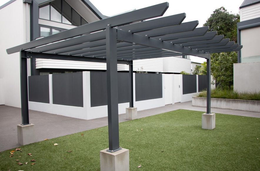 Devonport residential apartments - custom pergola and balustrading