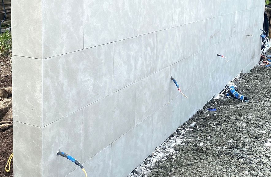 Damn Good Tiling - Ourdoor Stone Wall