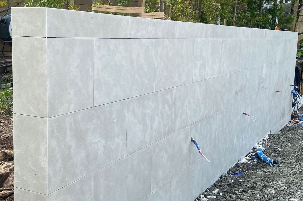 Damn Good Tiling - Ourdoor Stone Wall