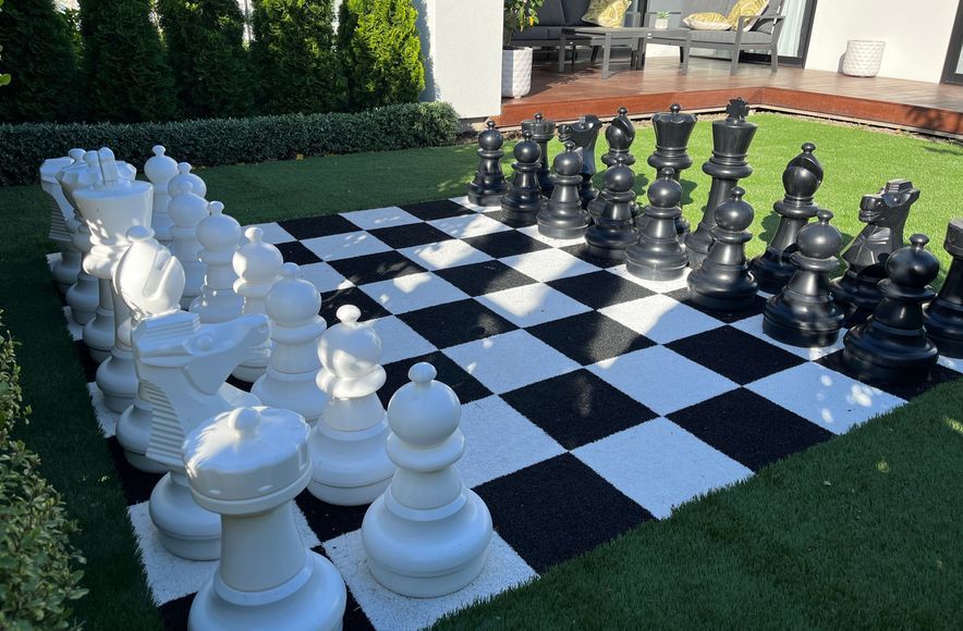 Chess Board Passion Makes Garden Difference