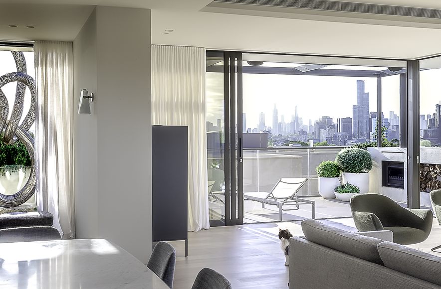 Penthouse roof garden