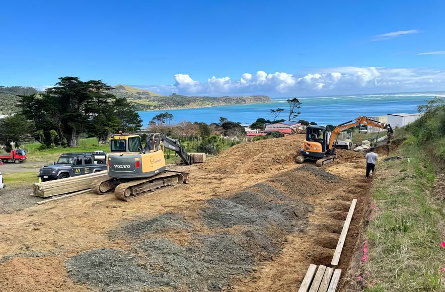 Waianga Place, Opononi - Retaining Structures