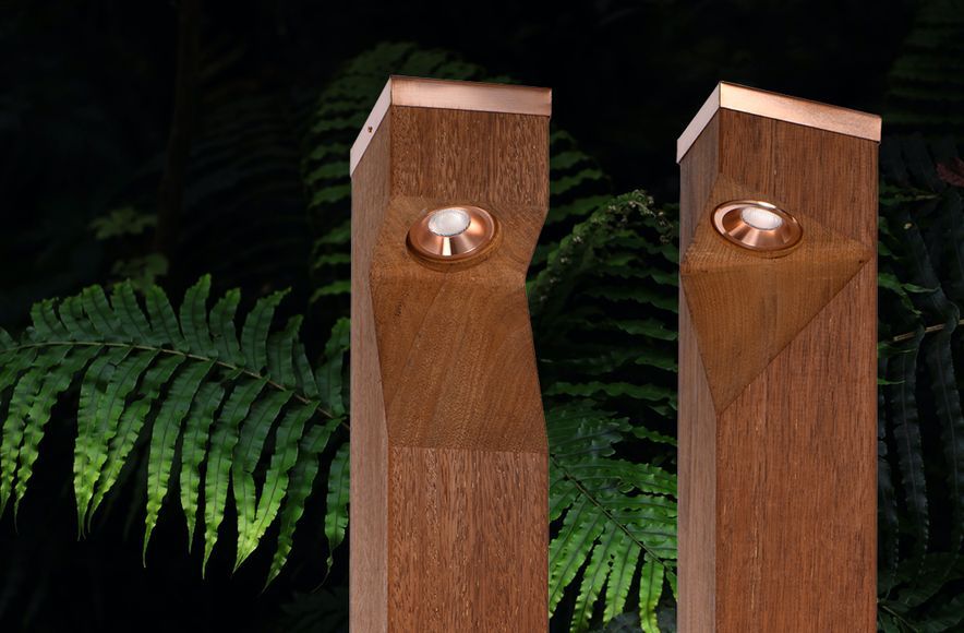 A new range of beautiful hardwood Bollards by Switch Lighting