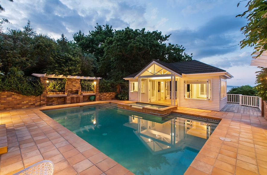 Island View Pavilion, Pool and Landscaping