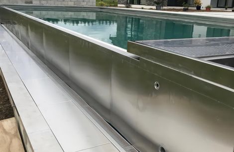 Stainless steel, over concrete - Karaka Lux