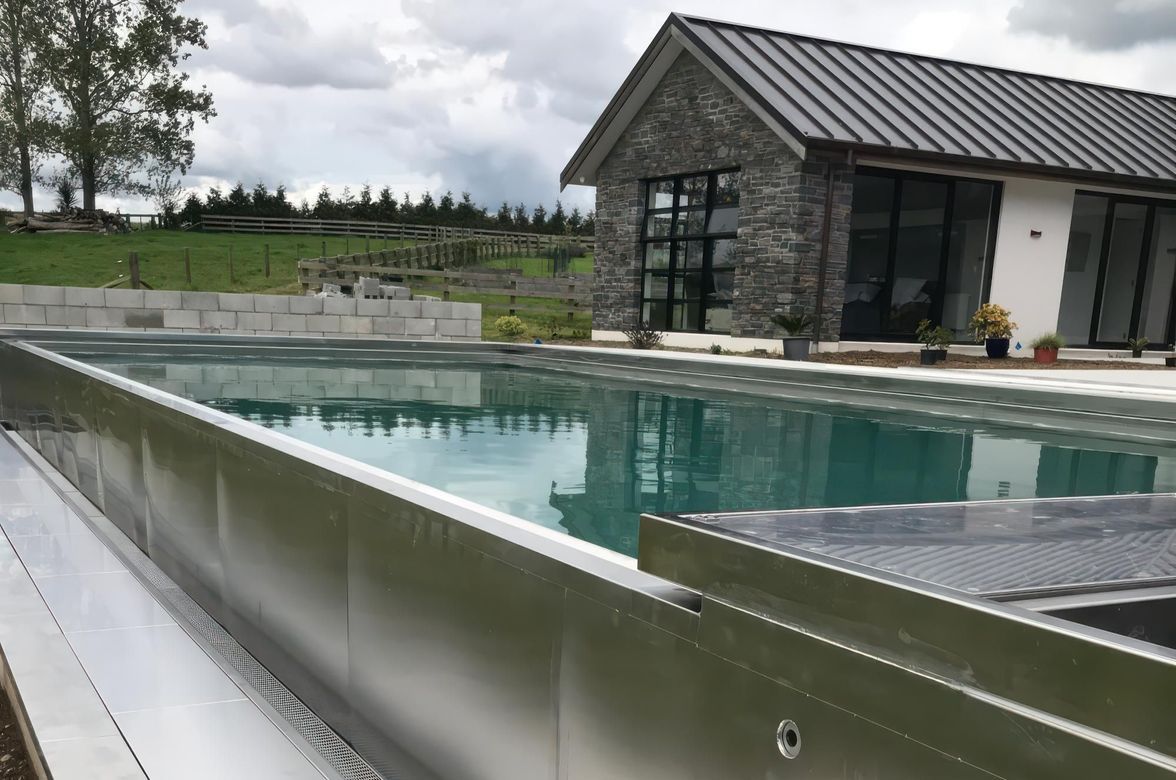 Stainless steel, over concrete - Karaka Lux