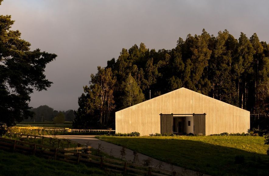 White Green House