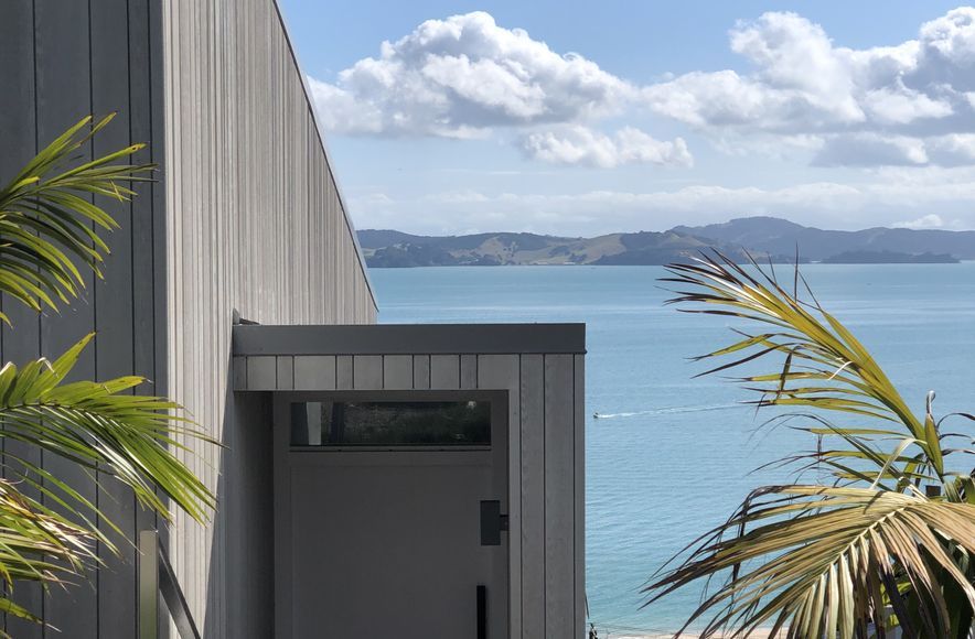 New build above the beach