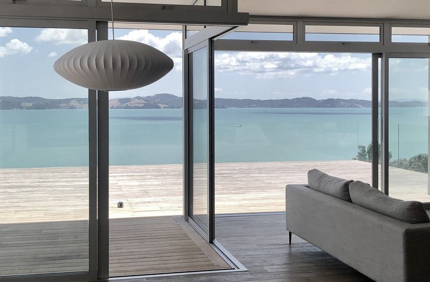 New build above the beach