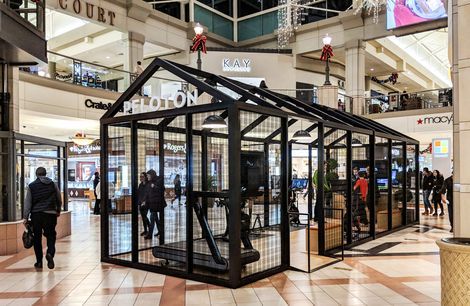Showroom Kiosks created with Wire Mesh